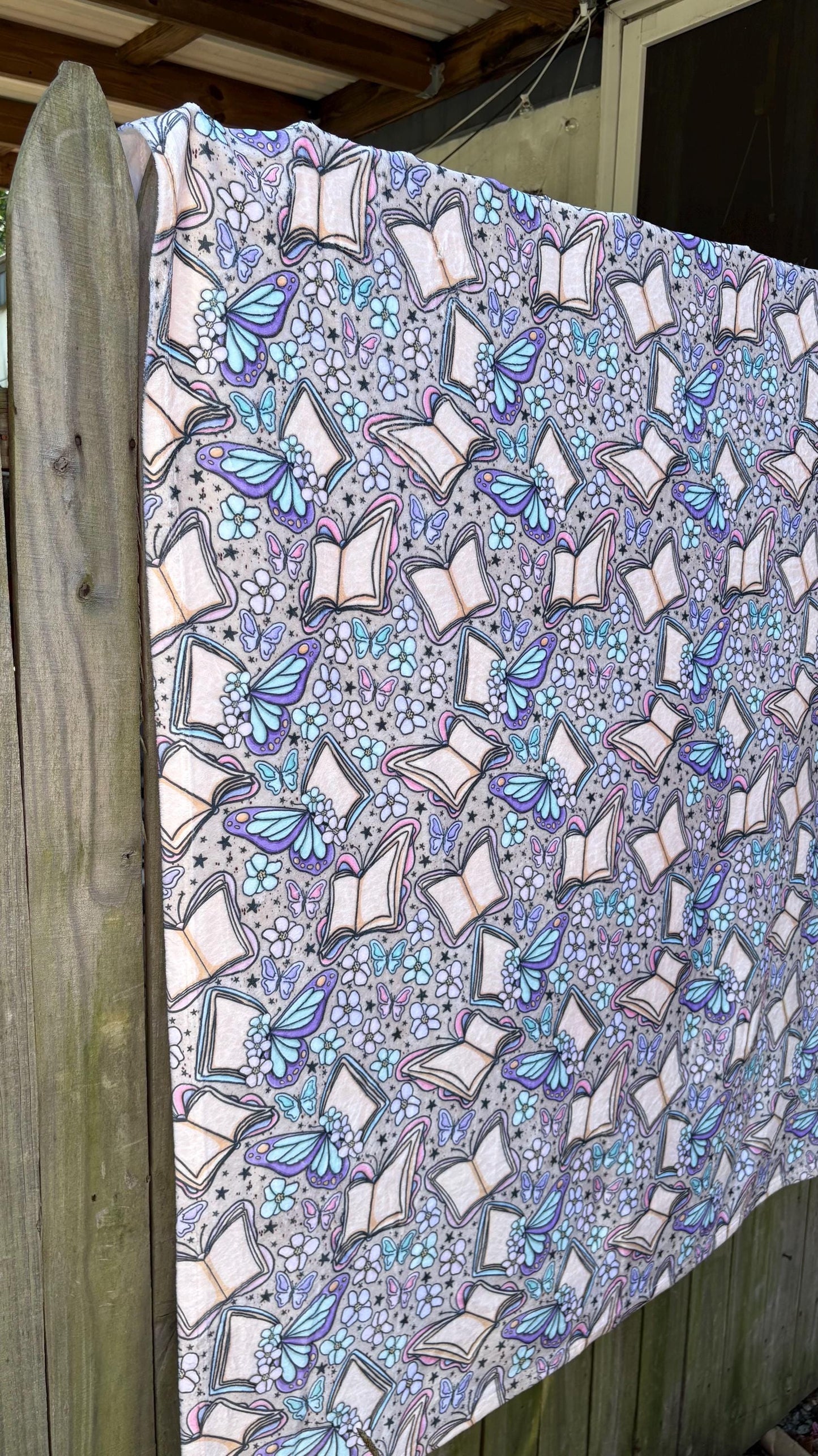 Fluttering Pages Throw Blanket