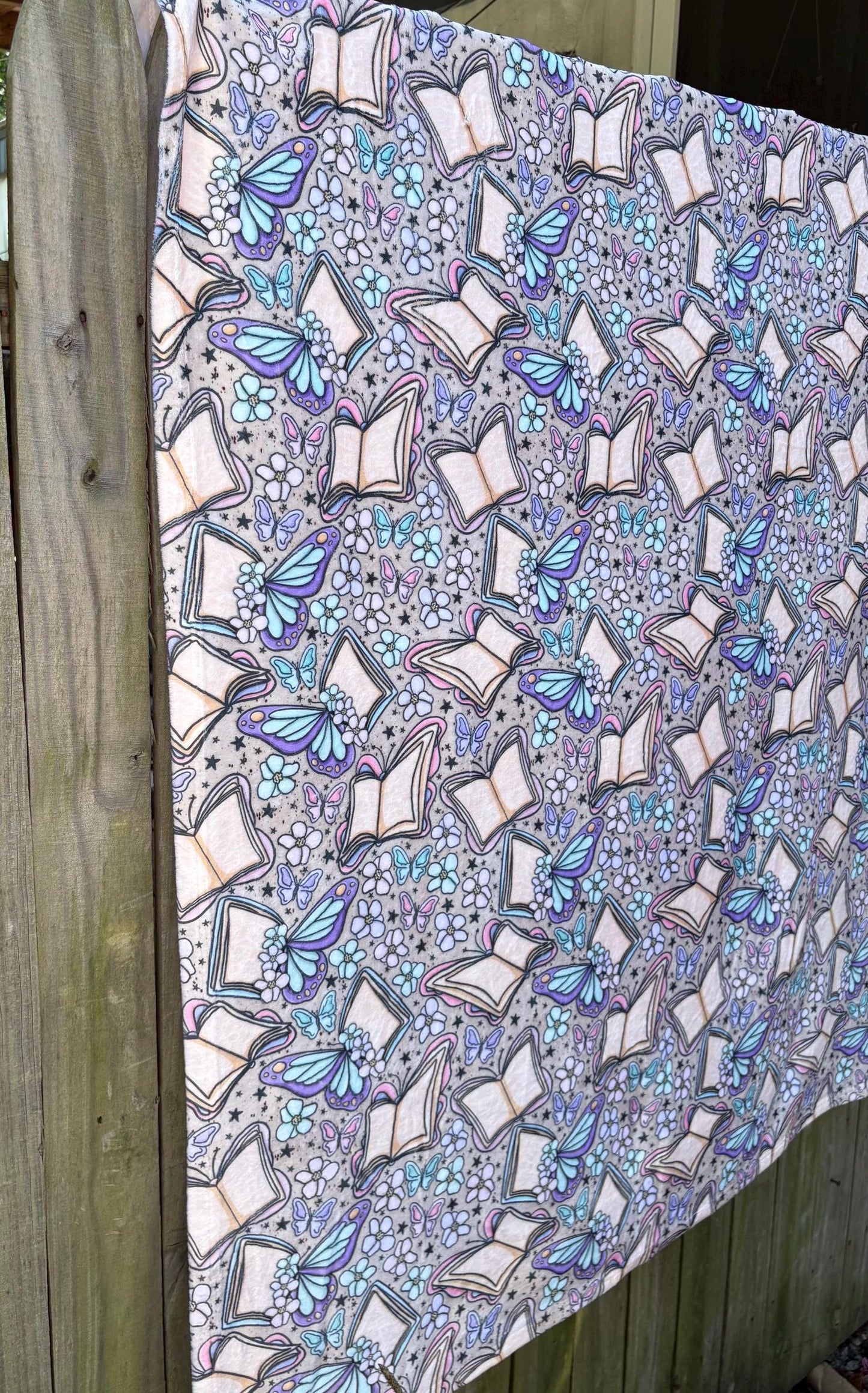 Fluttering Pages Throw Blanket