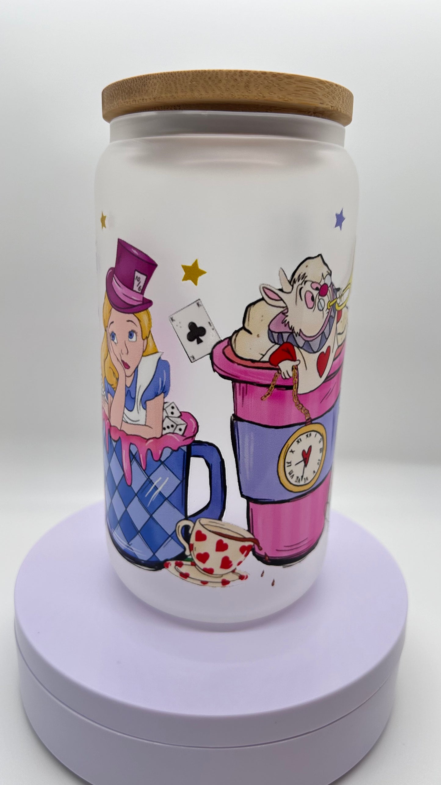 Wonderland, 16oz Glass Cup