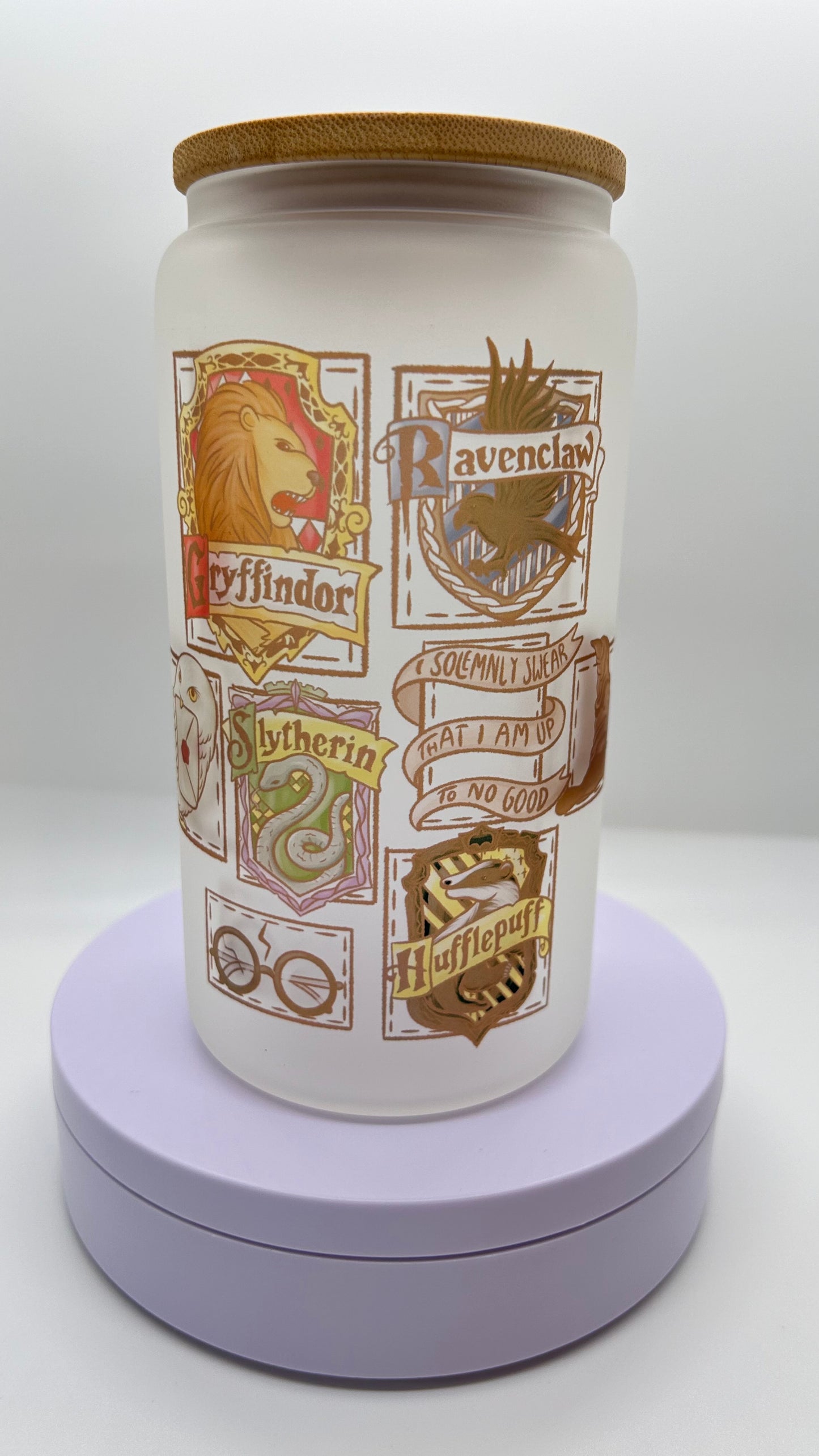 Wizard Patches, 16oz Glass Cup