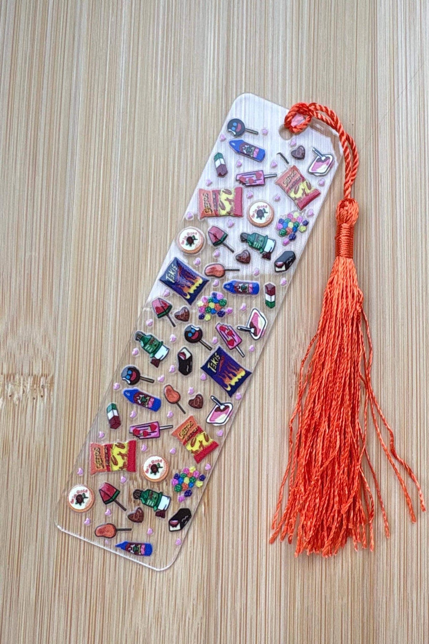 Spicy Snacks Acrylic Bookmark