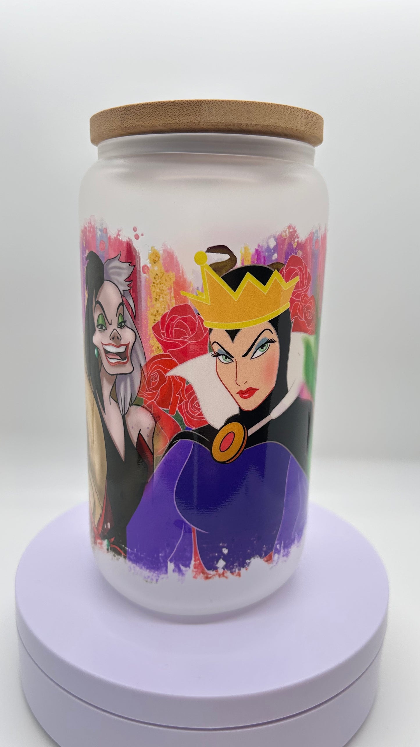 Evil Villians, 16oz Glass Cup