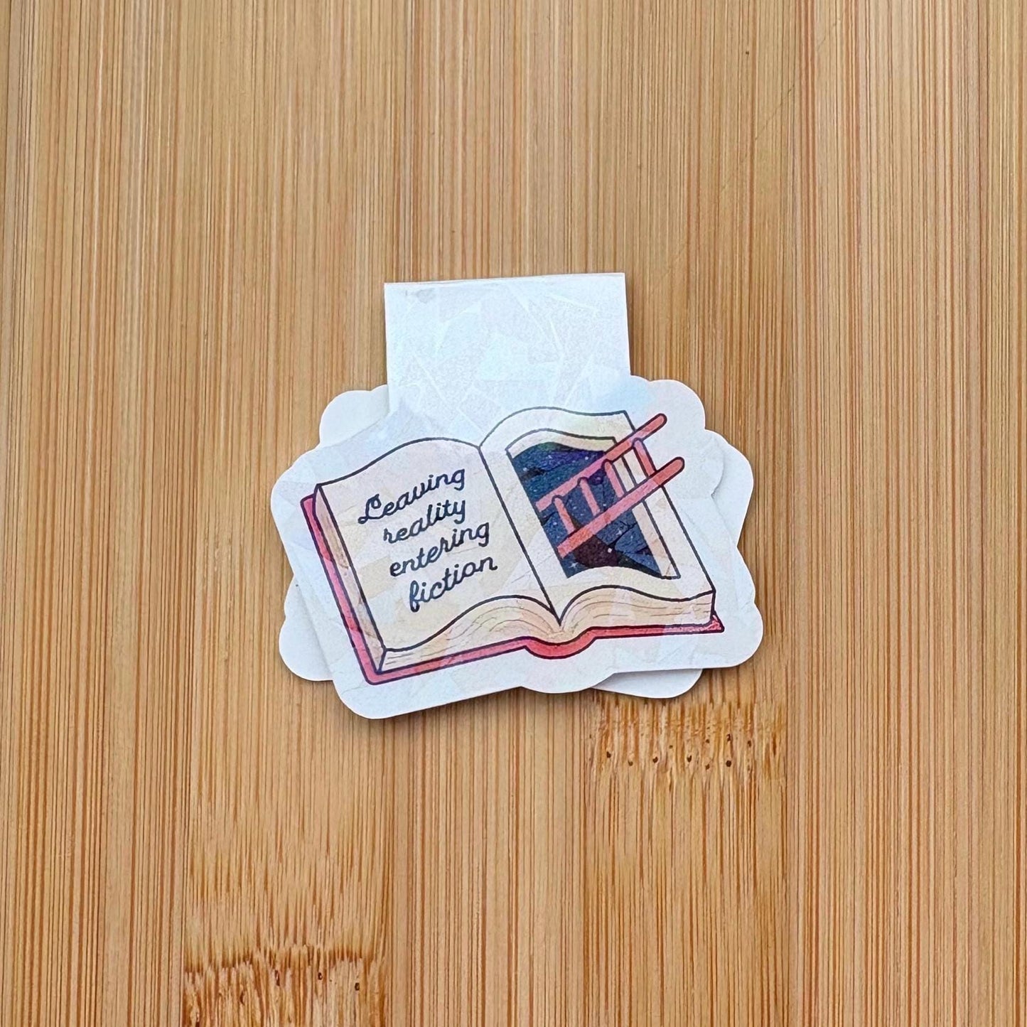 Leaving Reality Entering Fiction Magnetic Bookmarks