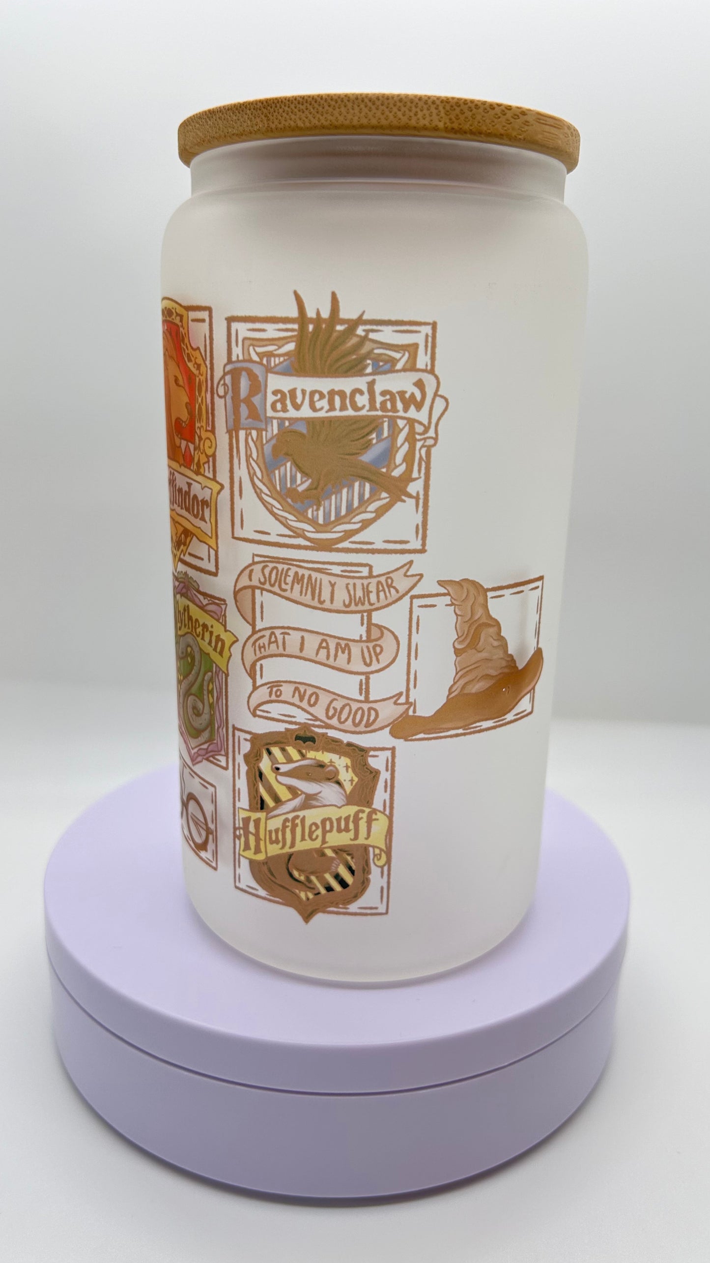 Wizard Patches, 16oz Glass Cup