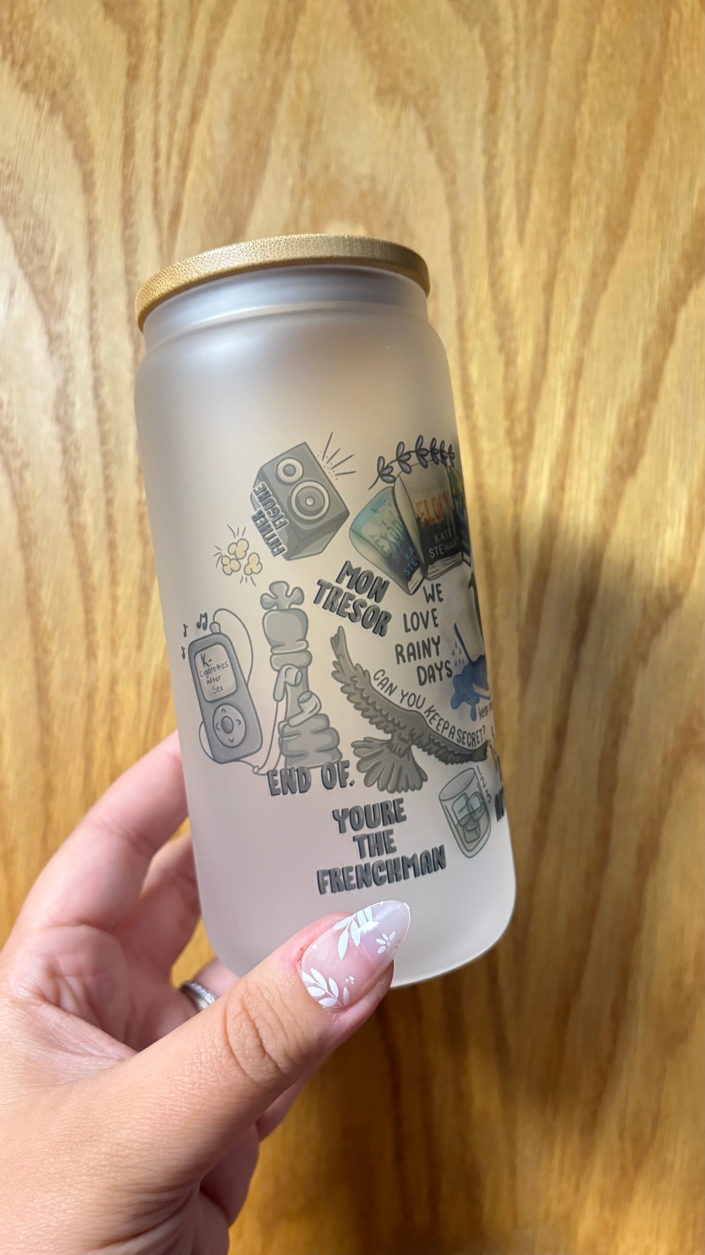 The Ravenhood Boys 16oz Frosted Glass Cup