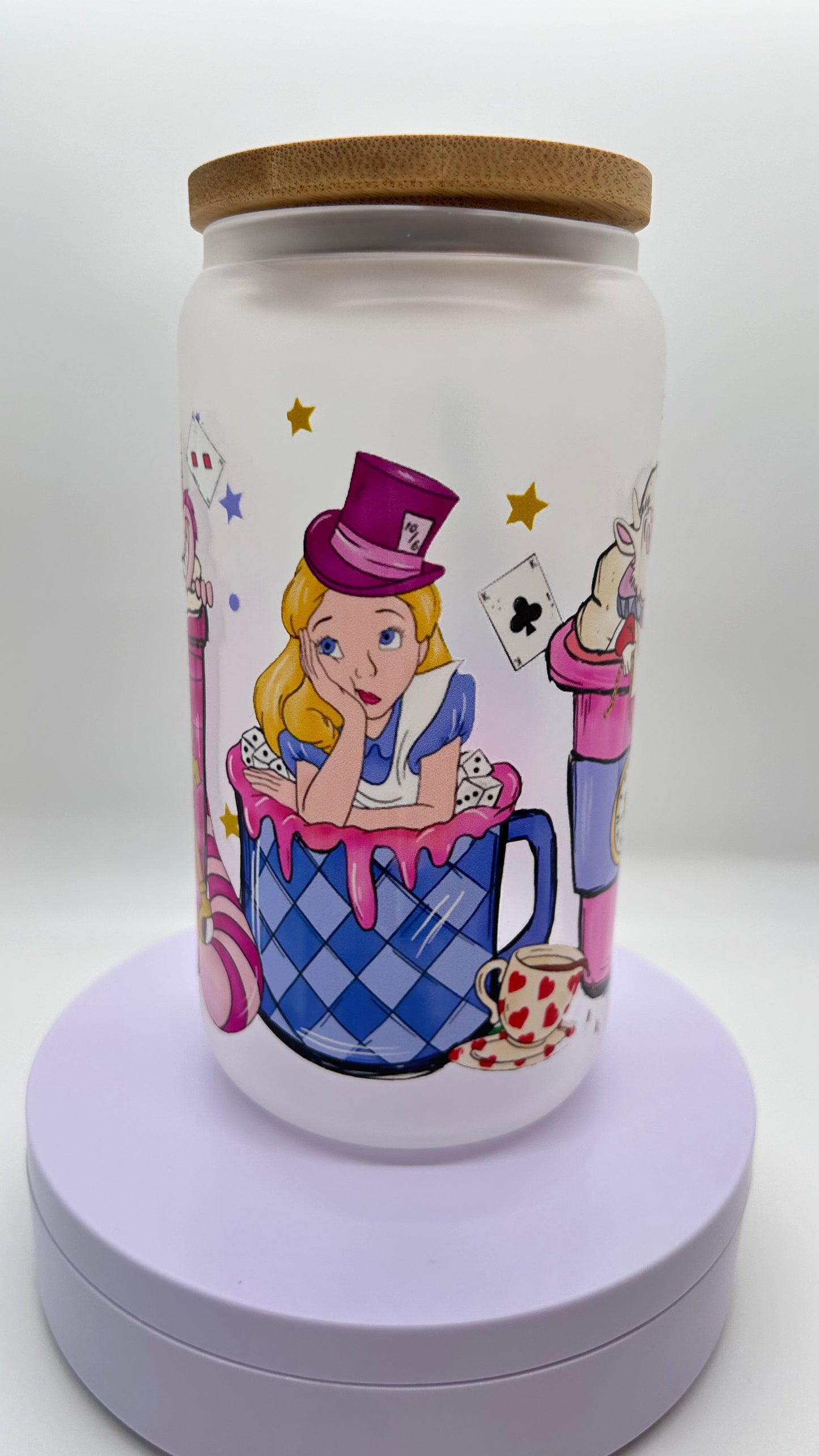 Wonderland, 16oz Glass Cup