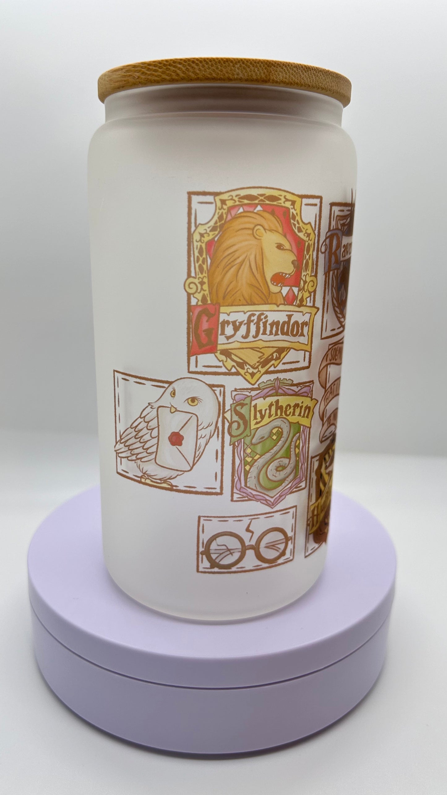 Wizard Patches, 16oz Glass Cup