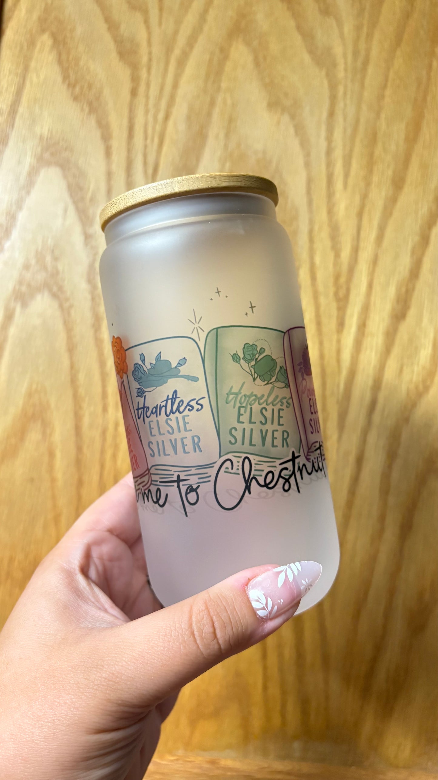Chestnut Springs 16oz Frosted Glass Cup