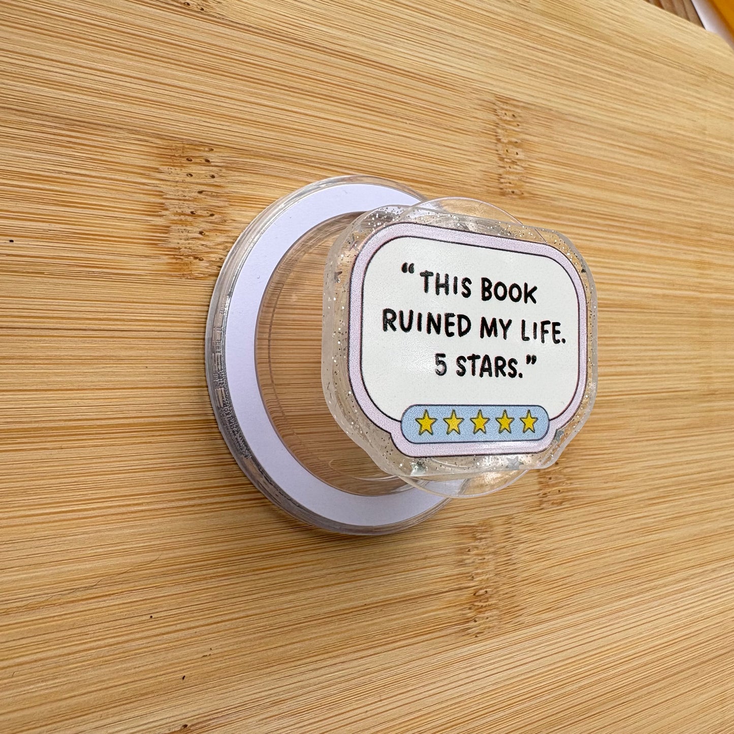 This Book Ruined My Life, 5 Stars Magnetic Grip | Kindle & Phone Holder, Compatible With MagSafe Devices
