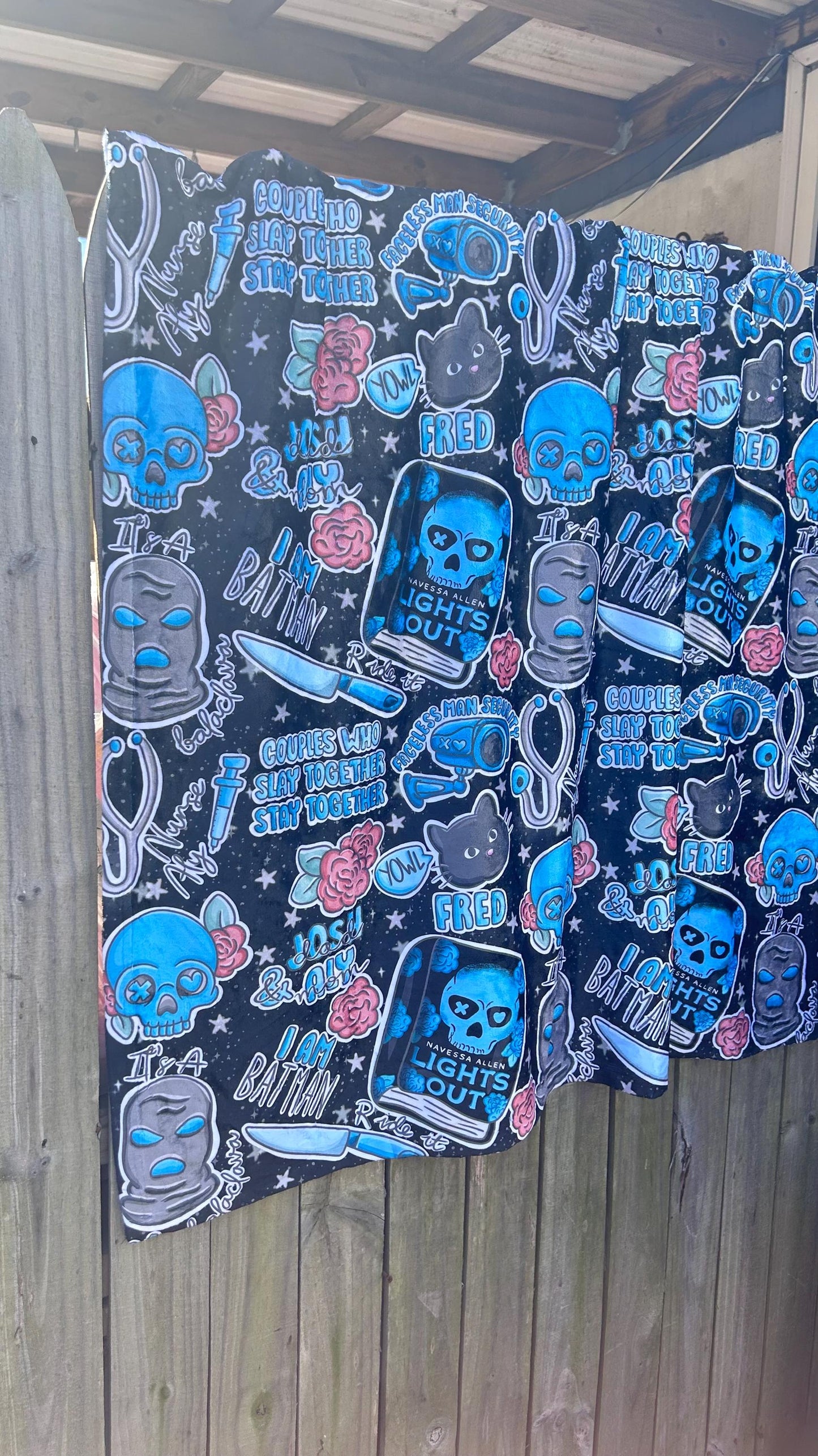 Lights Out Throw Blanket