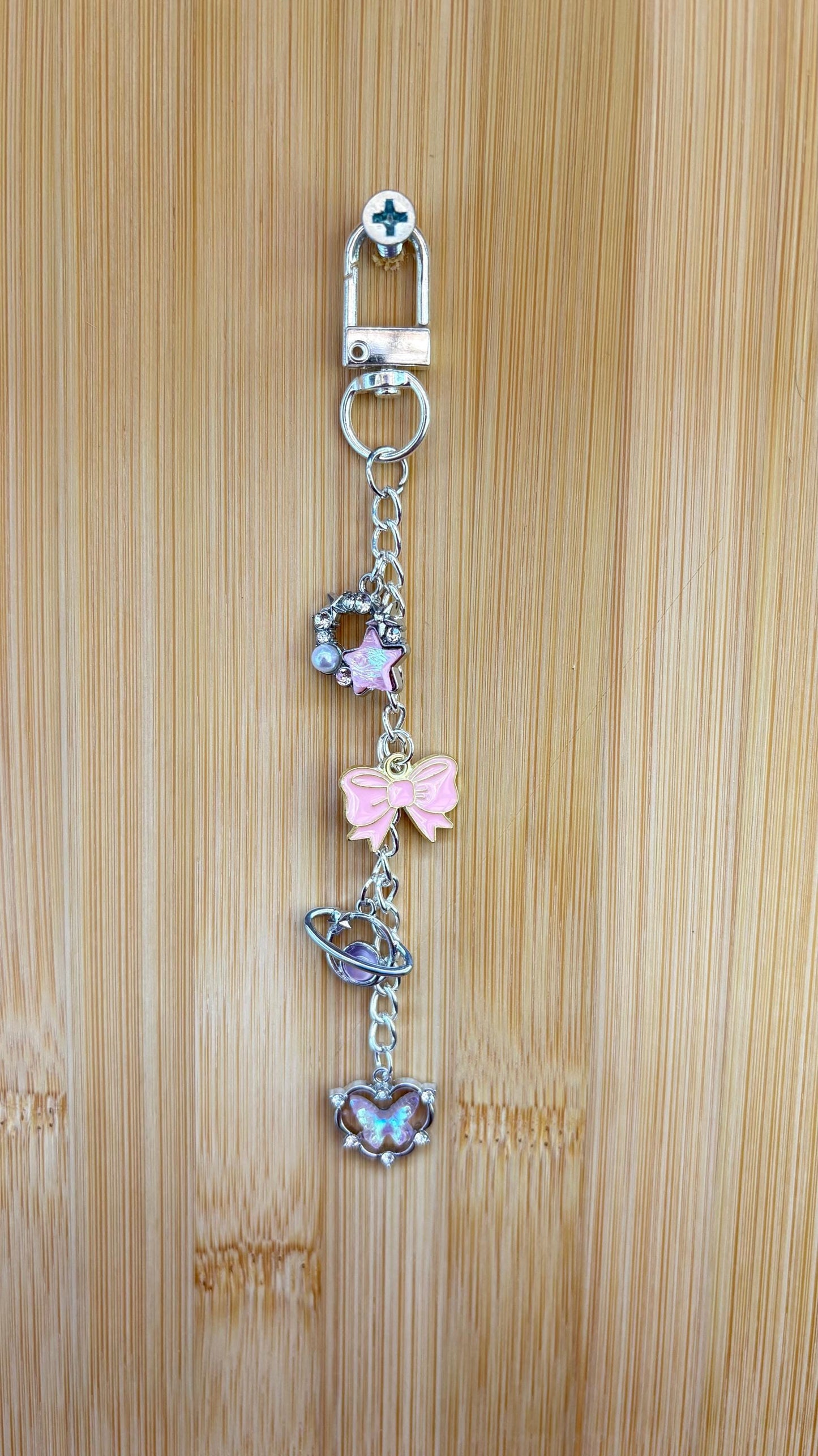 Iridescent Moonstones Charm