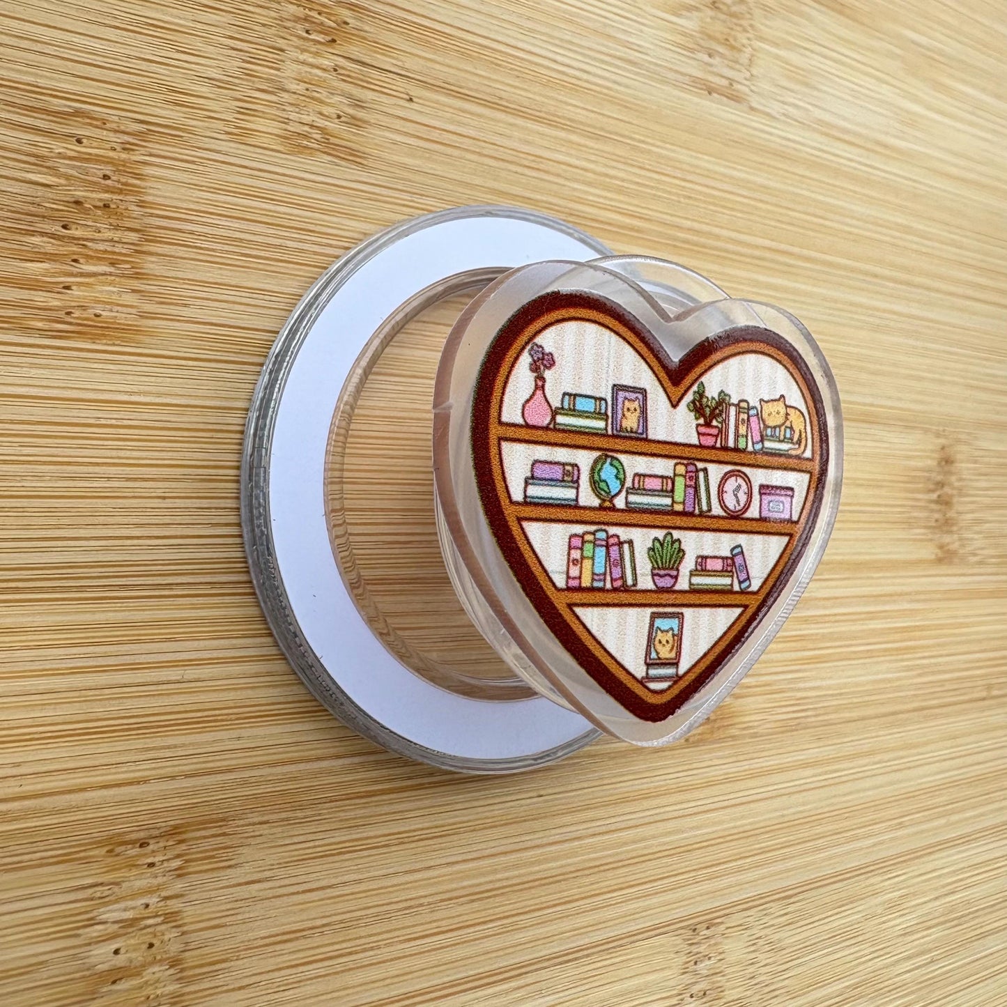 Cozy Heart Shelf Magnetic Grip