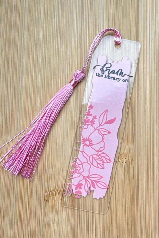 From The Library Of: Acrylic Bookmark