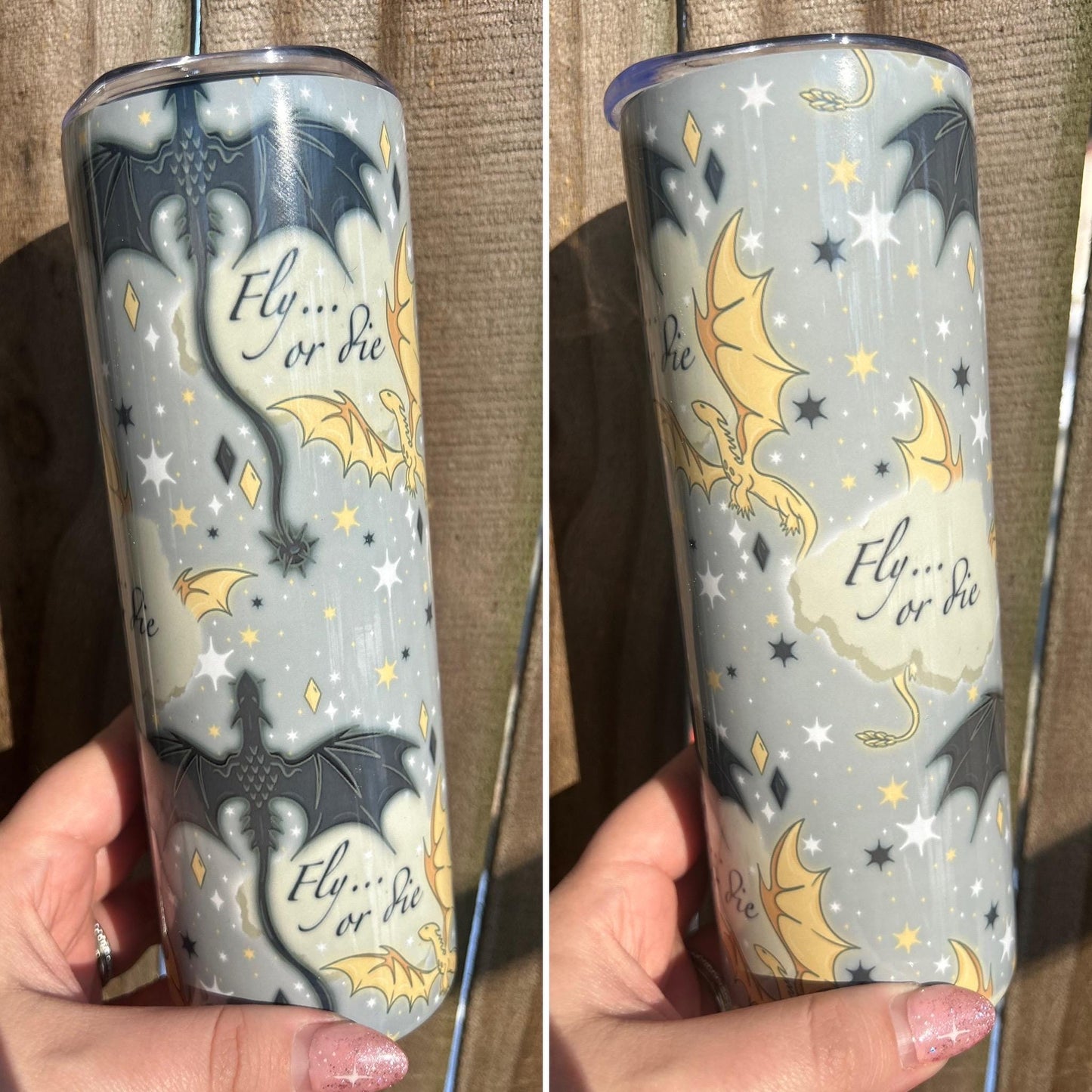 Fly Or Die 20oz Metal Tumbler