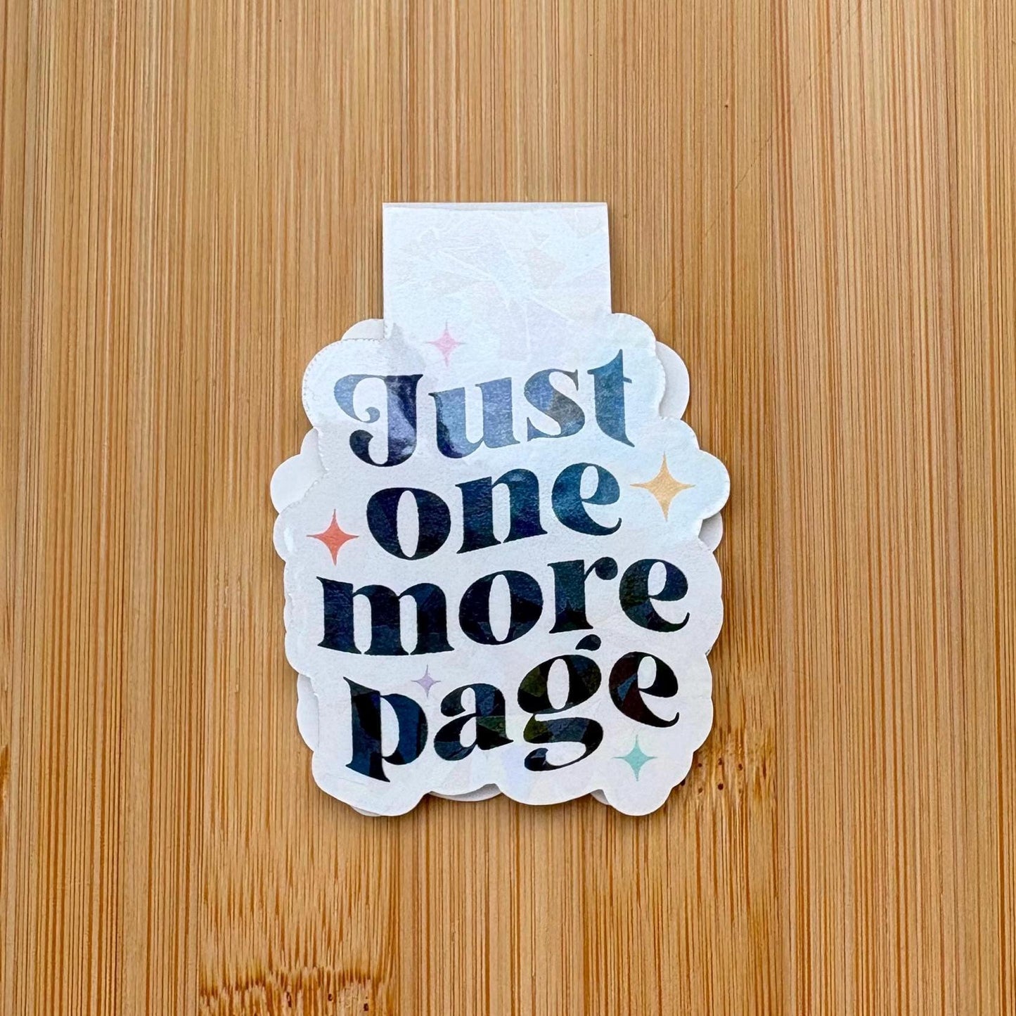 Just One More Page Magnetic Bookmarks