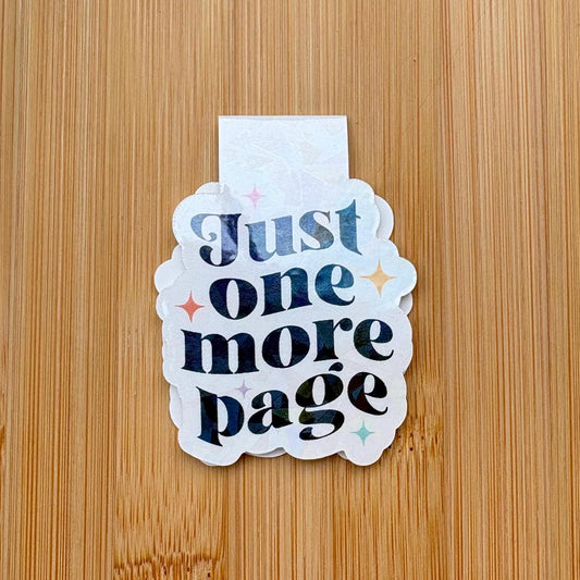 Just One More Page Magnetic Bookmarks