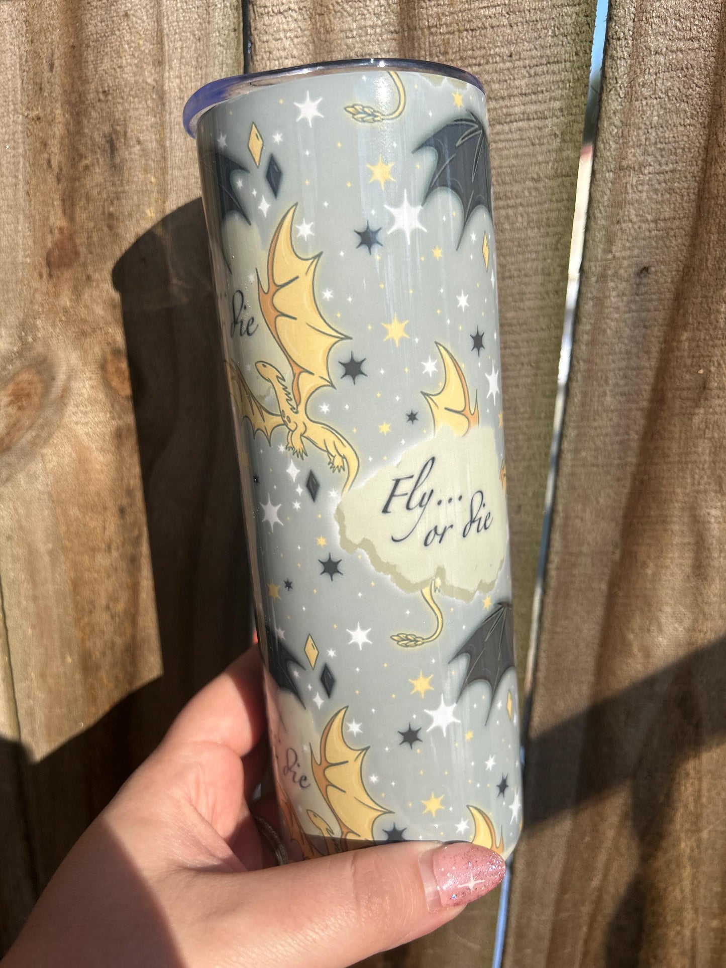 Fly Or Die 20oz Metal Tumbler
