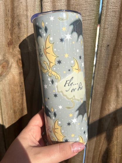 Fly Or Die 20oz Metal Tumbler
