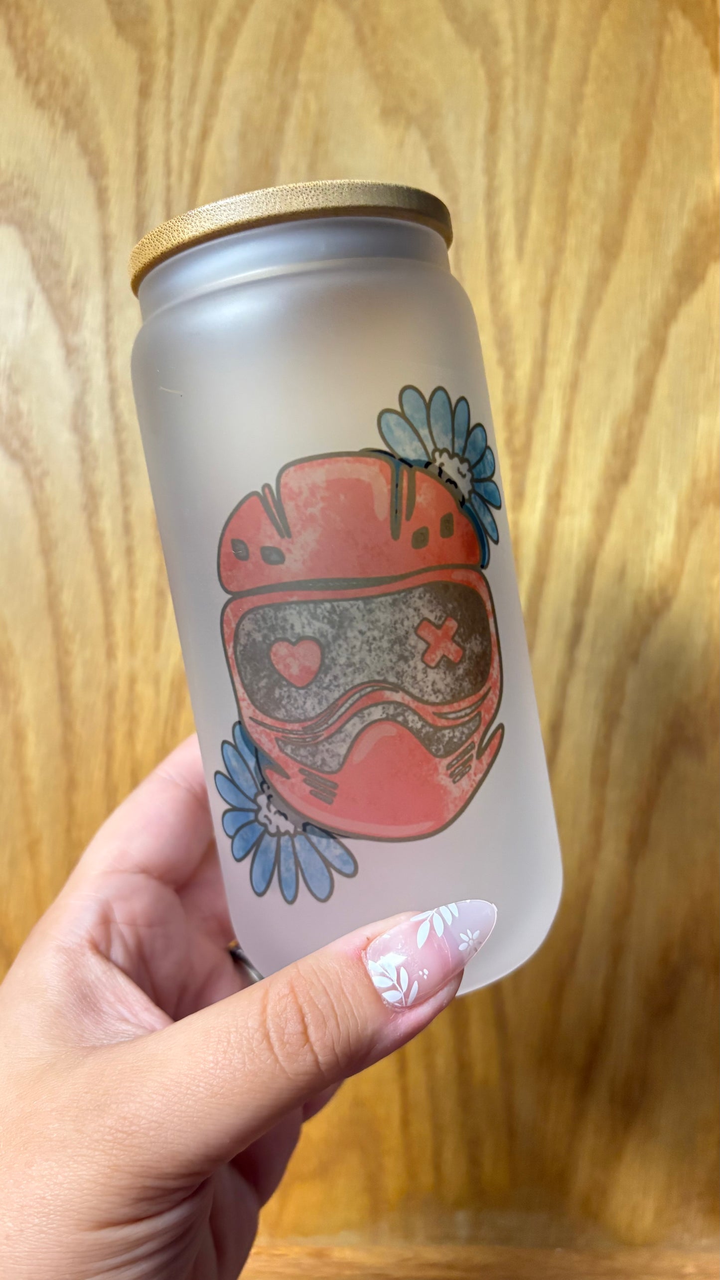 Into Darkness 16oz Frosted Glass Cup