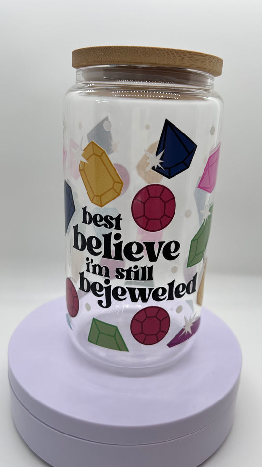 Bejewled, 16oz Glass Cup