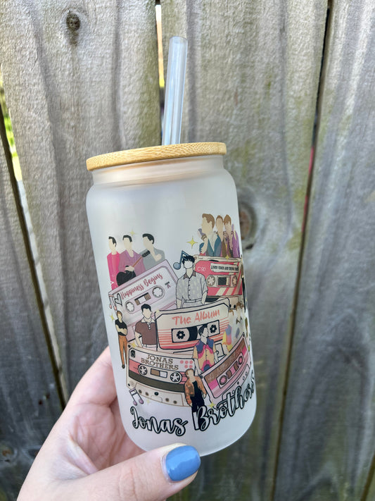 Jonas Brothers, 16oz Glass Cup