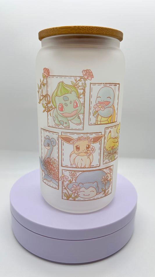 Poke Patches, 16oz Glass Cup