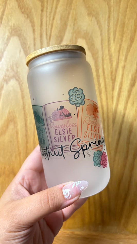 Chestnut Springs 16oz Frosted Glass Cup