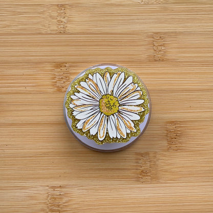 Golden Daisy Magnetic Grip | Kindle & Phone Holder, Compatible With MagSafe Devices