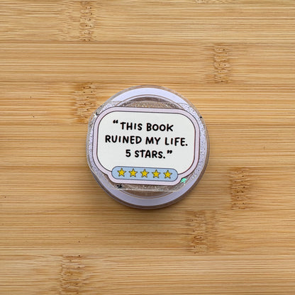This Book Ruined My Life, 5 Stars Magnetic Grip | Kindle & Phone Holder, Compatible With MagSafe Devices