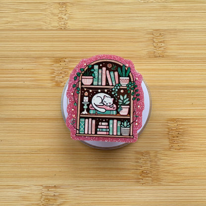 Cozy Cottage Library Magnetic Grip | Kindle & Phone Holder, Compatible With MagSafe Devices