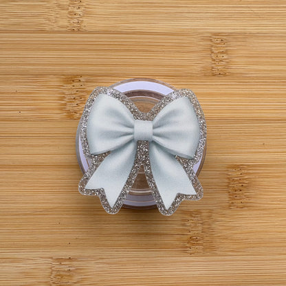 White Bow Magnetic Grip | Kindle & Phone Holder, Compatible With MagSafe Devices