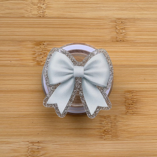 White Bow Magnetic Grip | Kindle & Phone Holder, Compatible With MagSafe Devices
