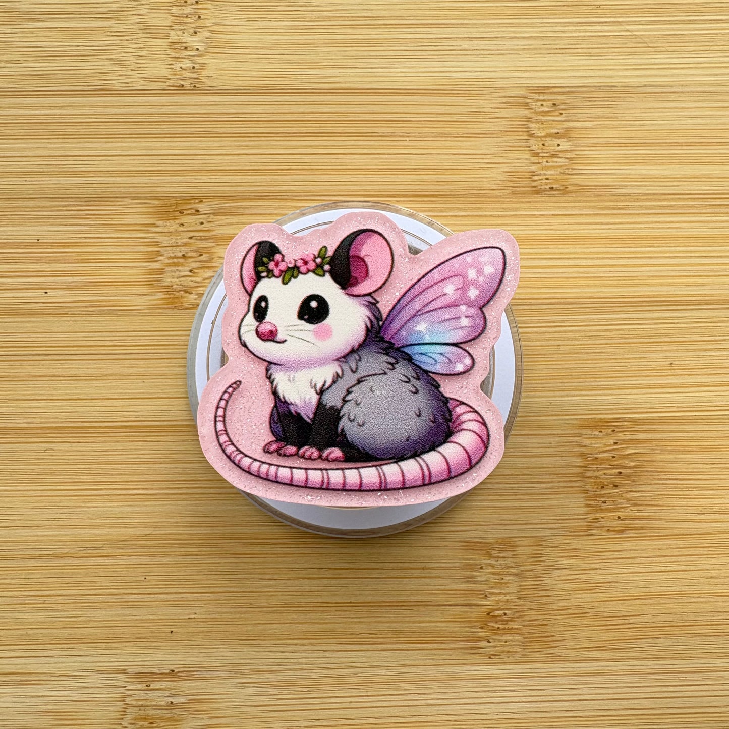 Fairy Princess Possum Magnetic Grip | Kindle & Phone Holder, Compatible With MagSafe Devices