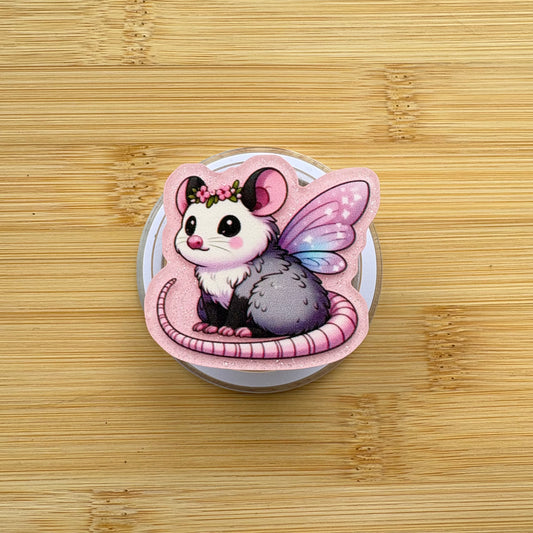 Fairy Princess Possum Magnetic Grip | Kindle & Phone Holder, Compatible With MagSafe Devices