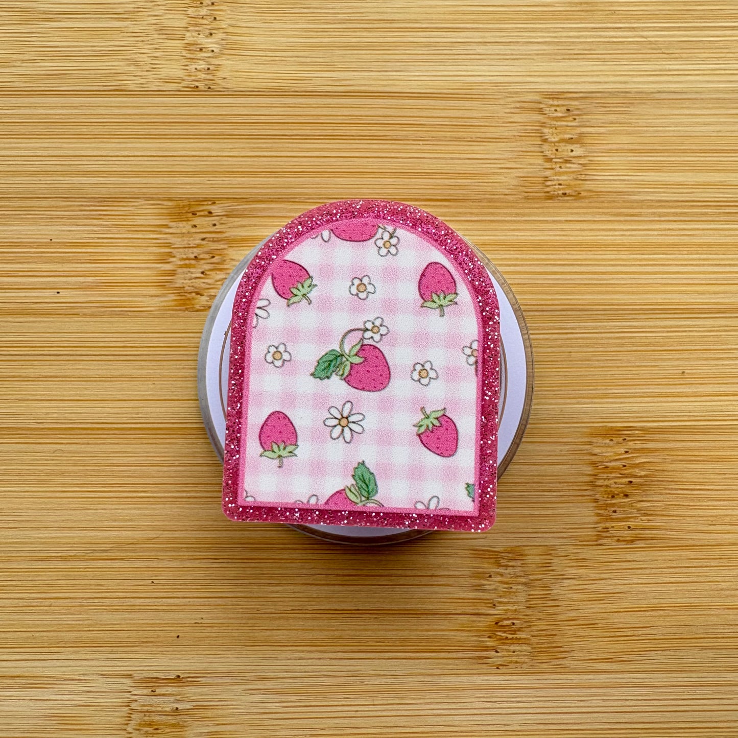 Strawberry Fields Magnetic Grip | Kindle & Phone Holder, Compatible With MagSafe Devices