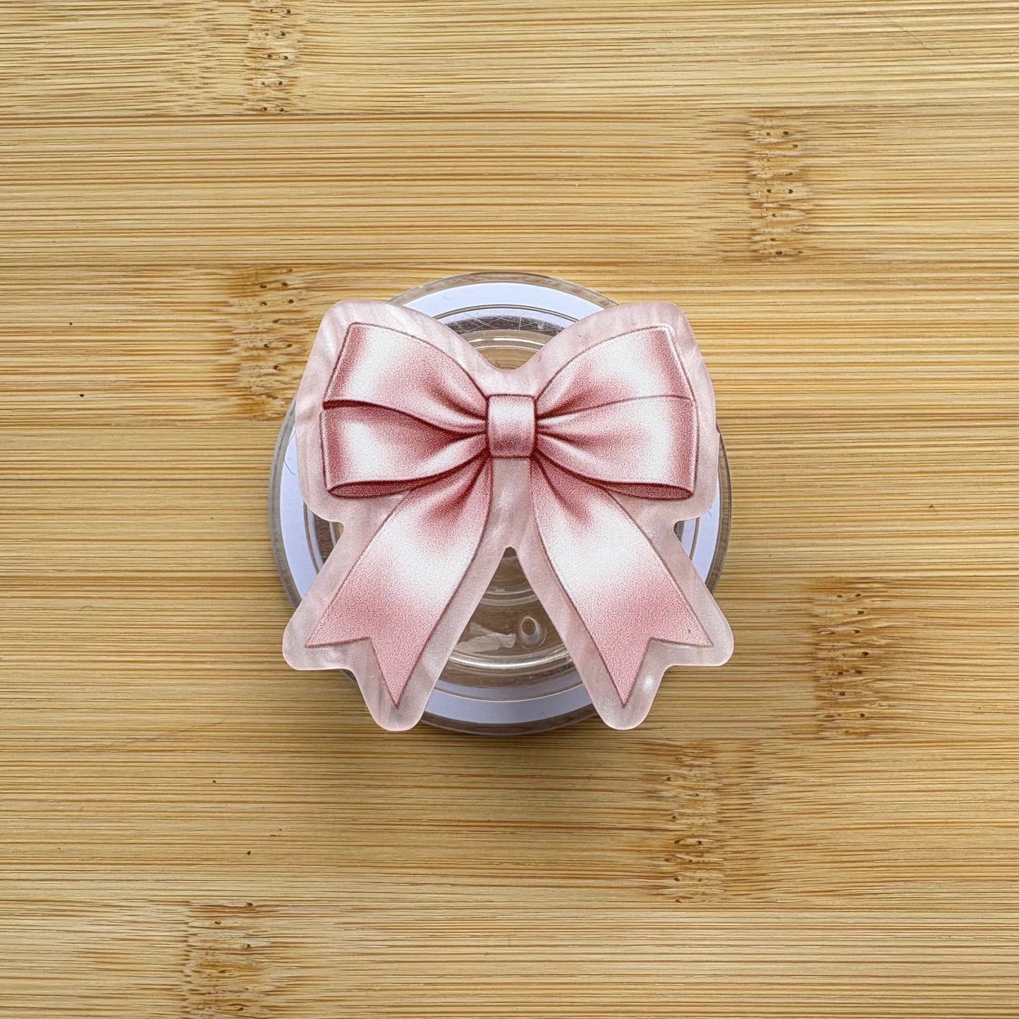 Rose Gold Bow Magnetic Grip | Kindle & Phone Holder, Compatible With MagSafe Devices