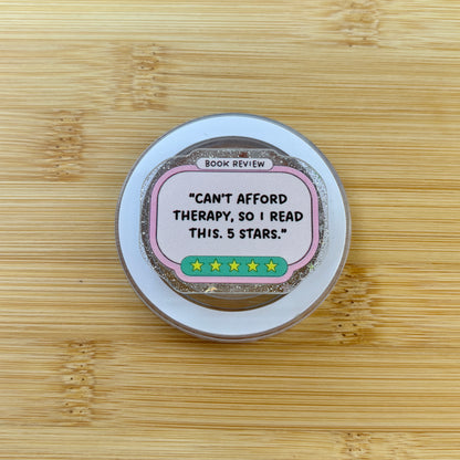 Can't Afford Therapy So I Read This, 5 Stars Book Review Magnetic Grip | Kindle & Phone Holder, Compatible With MagSafe Devices
