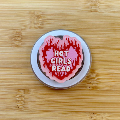 Hot Girls Read Magnetic Grip | Kindle & Phone Holder, Compatible With MagSafe Devices