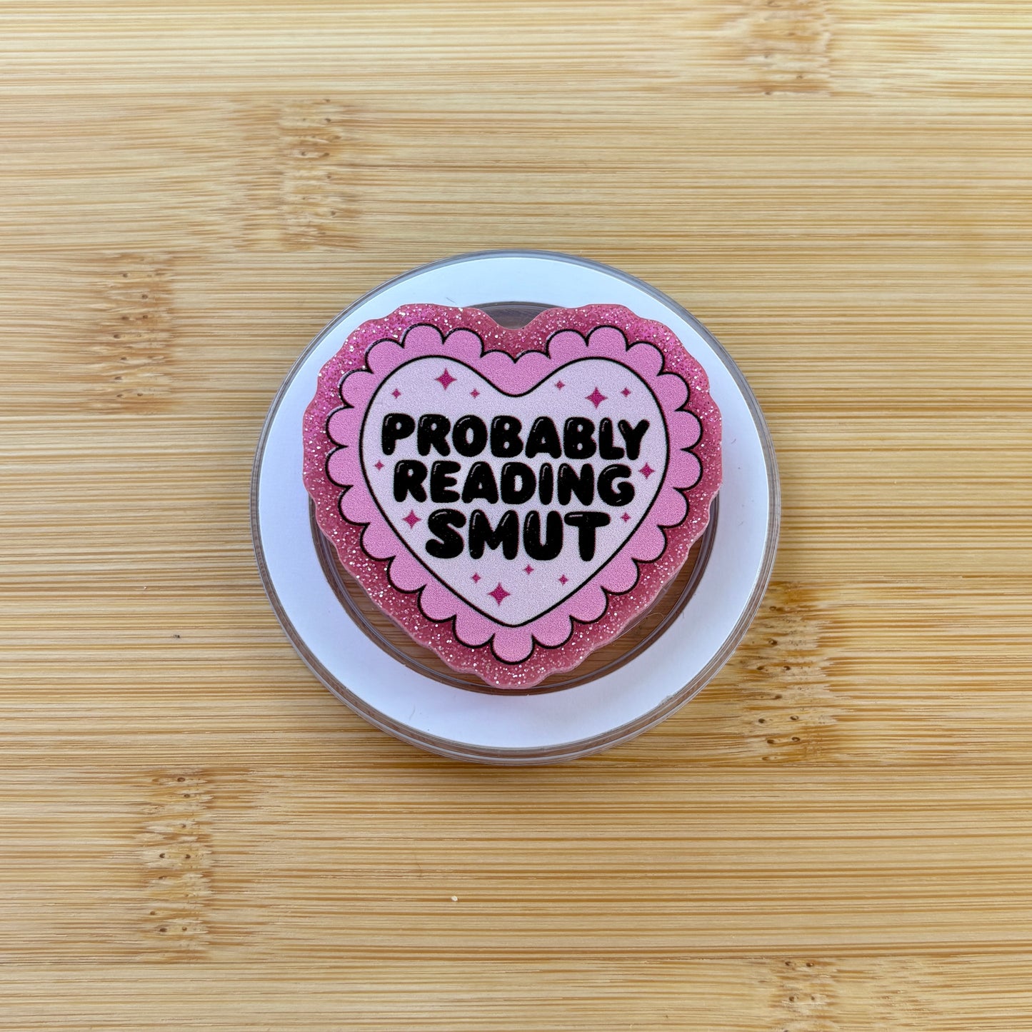 Probably Reading Smut Magnetic Grip | Kindle & Phone Holder, Compatible With MagSafe Devices