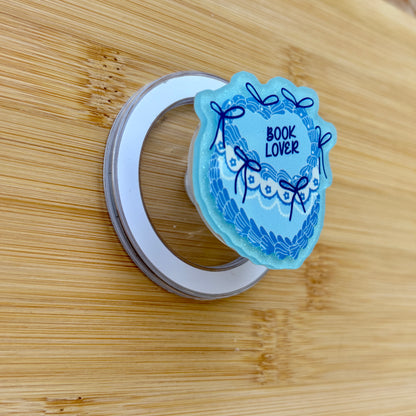 Book Lover Bow Cake Magnetic Grip | Kindle & Phone Holder, Compatible With MagSafe Devices