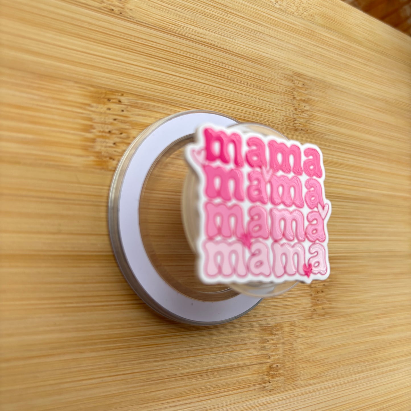 Magenta Mama Magnetic Grip | Kindle & Phone Holder, Compatible With MagSafe Devices
