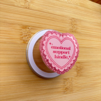 Emotional Support Kindle Magnetic Grip | Kindle & Phone Holder, Compatible With MagSafe Devices