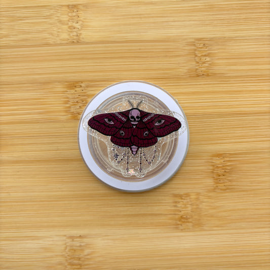 Midnight Moth Magnetic Grip | Kindle & Phone Holder, Compatible With MagSafe Devices