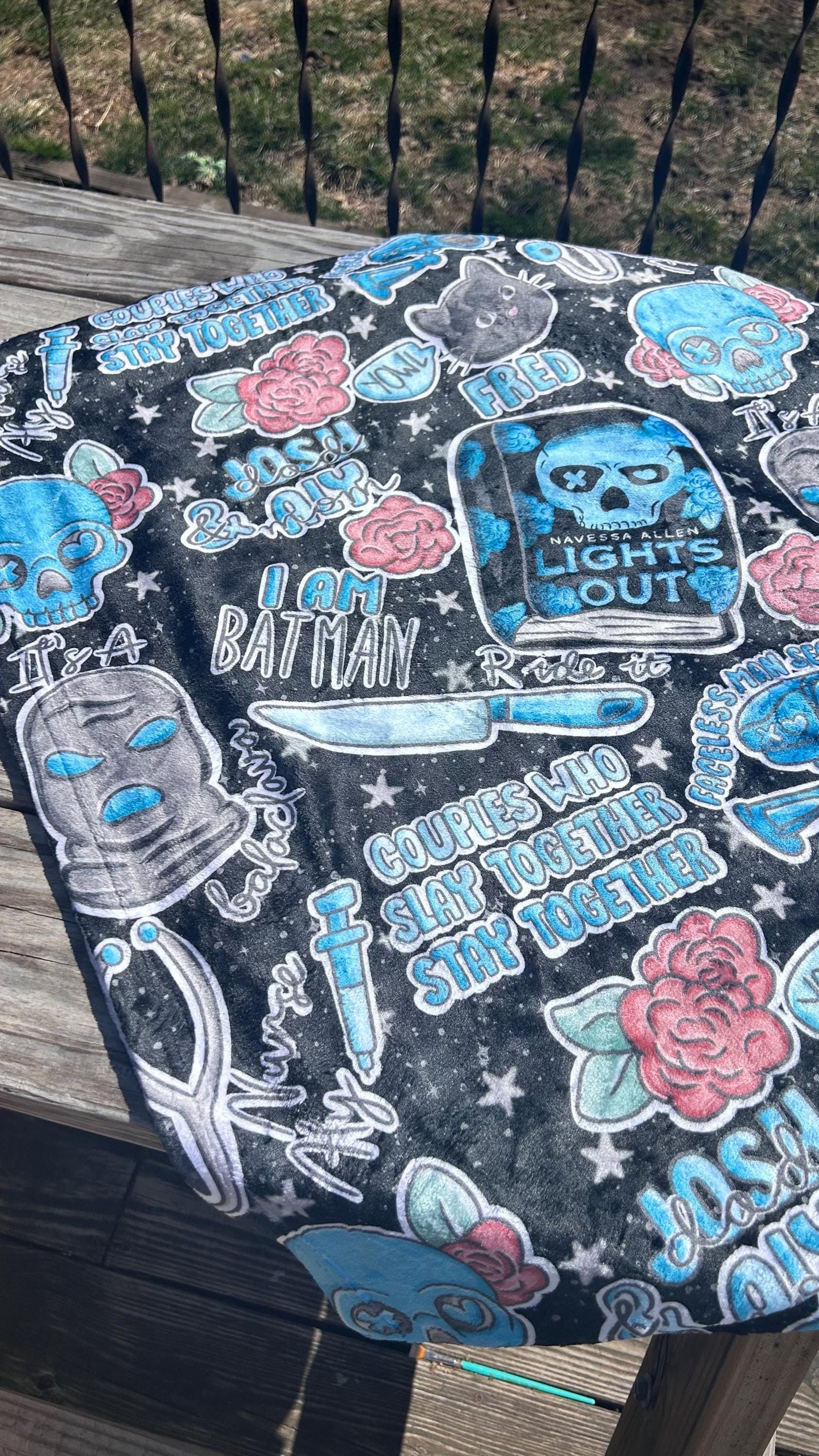 Lights Out Throw Blanket
