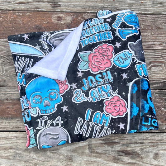 Lights Out Throw Blanket