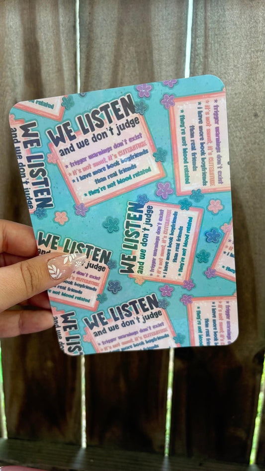 No Judgements Kindle Insert