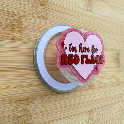 Here For Red Flags Magnetic Grip