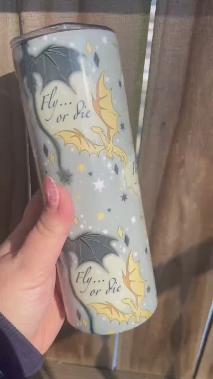 Fly Or Die 20oz Metal Tumbler